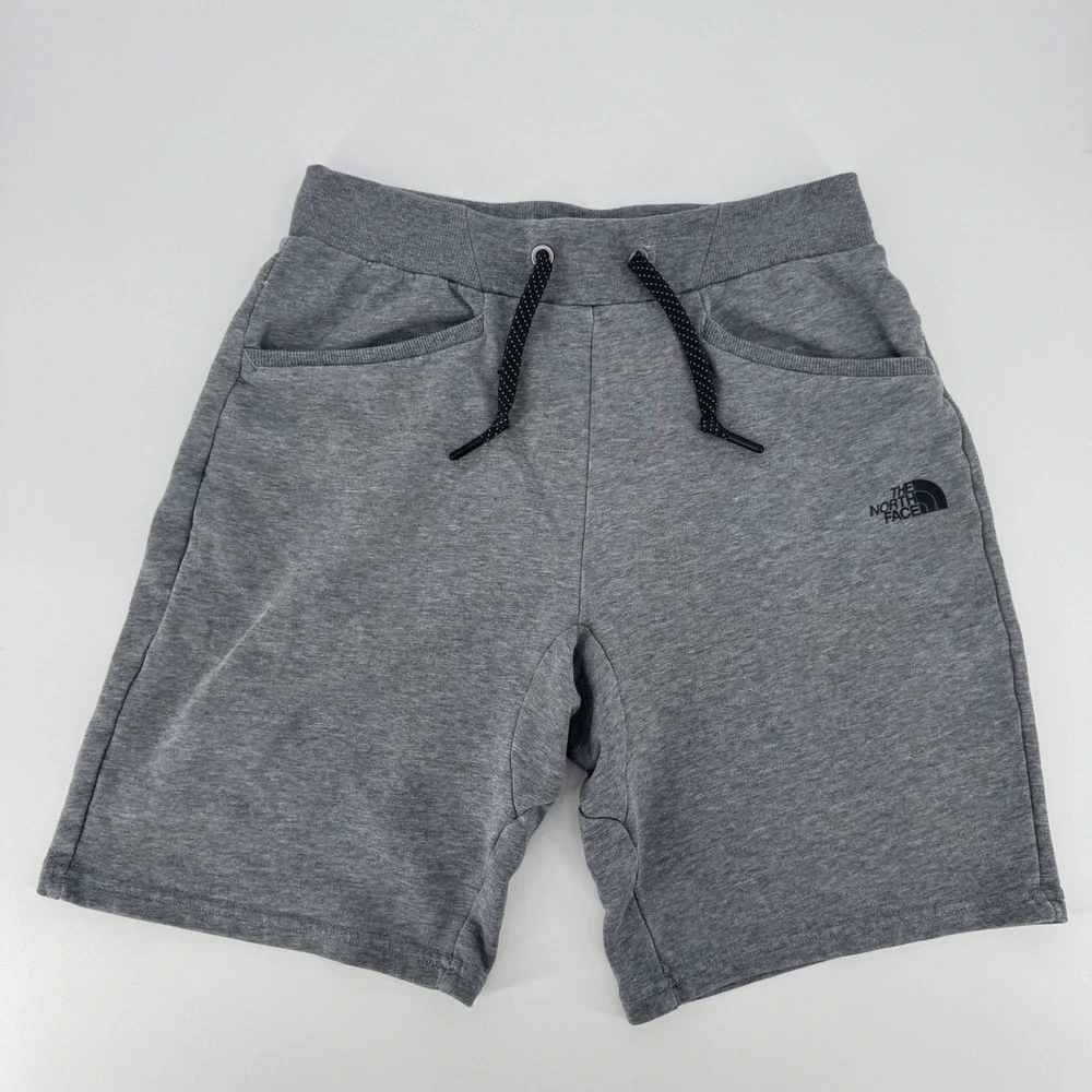 The North Face Mens FlashDry Gray Heather Sweat Shorts Size Small Drawstring